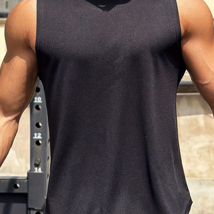 6XL Plus Size men sleeveless tank top round neck moisture absorbent sweat drying tank top suitable for summer gym sports tops