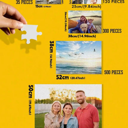 Personalized Custom Photo Puzzle Customize "Cardboard/wooden 35//120/500/1000 Pieces Jigsaw Puzzles for Adults Kids Toys "