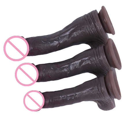 New Skin Double Penetration Realistic Dildo Big Huge Penis Suction Cup Cock Dick Anal Plug Sex Toys For Women Prostate Massager