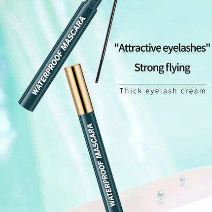 The Berg Honey Mascara is waterproof, long, curled, and the brush tip doesn't blend and dries quickly