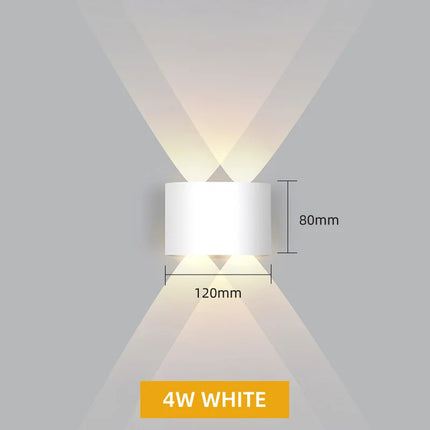 Aluminum LED Wall Lamp Waterproof IP65 interior wall light Up and Down Outdoor Garden Lights Bedroom Living Room Stairs Lighting