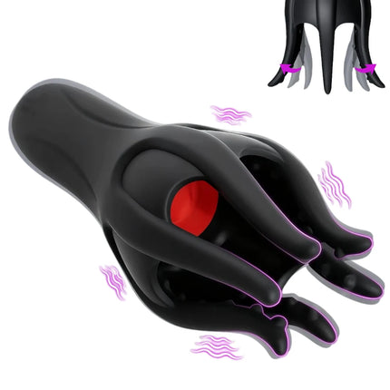 Penis Trainer Vibrator Male Portable Glans Oral Stimulator Tongue Licking Massager Delay Ejaculation Masturbator Sex Toy for Men