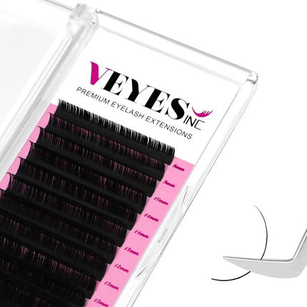 Veyes Inc Individual Eyelash Extensions Faux Mink Matte Lashes 8-20mm Veyelash Professionals Classic Natural Lash Bulk Wholesale
