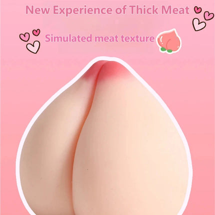 "Juicy Peach" Realistic Silicone Masturbator for Men – Squeezable Adult Sex Toy for Stress Relief