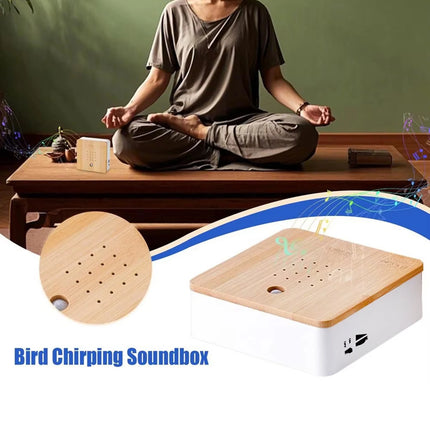 Bird Chirping Sound Box Singing Speaker Realistic Audio Birdsong Music Box Decoration for Interior Relax Home Travel Sleep Gifts