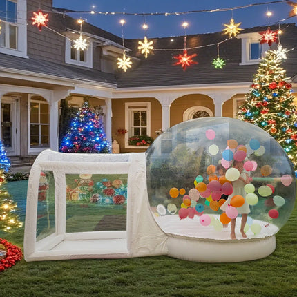 10FT Balloon Jumping Inflatable Bubble house With Trampoline & transparent dome PVC material free shipping with blower For Party