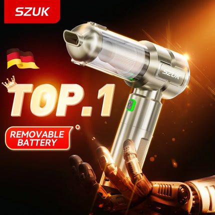 SZUK New Car Vacuum Cleaner Mini blower Multi Powerful Handheld Cleaning Machine with LED Light Portable Wireless Vacuum Cleaner