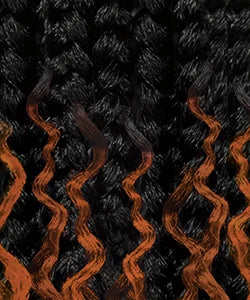 Outre Synthetic Crochet Braids X-Pression Twisted Up 3X Boho Wet N Wavy Vibe Ocean Braid 24"