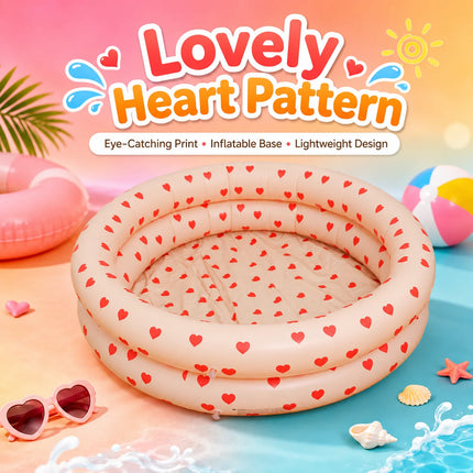 1PC Pool Floats, 2 in 1 Inflatable Pool Ball Pit, Soft Bottom Portable Paddling Pool Indoor Outdoor Summer Water Play