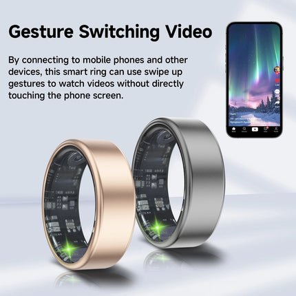 2026 Smart Ring Health Tracking High-capacity Battery IP68 Waterproof Real-Time Blood Oxygen Monitoring Lightweight Design