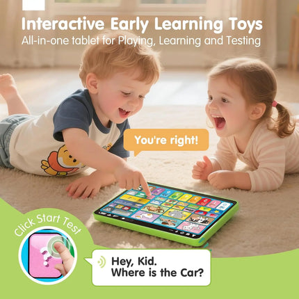 2026 New Learning Tablet for Toddlers, Trilingual Learning Toys with Music & Sound, Speech Therapy Toys for 12 Months Boy Girl, Musical Baby Birthday Toys for 1 Year Old Girls, Toddler Educational Toys Birthday Christmas Gift