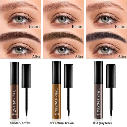 Long-Lasting Eyebrow Tint Gel, Waterproof, Semi-Permanent, Quick-Dry Transfer, Eyebrow Tattoo Beauty Cream, All Skin Types