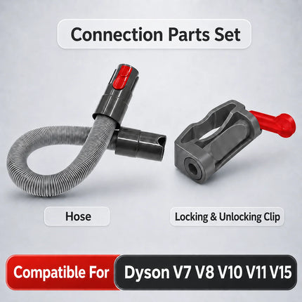 Compatible For Dyson V7 V8 V10 V11 V15 Vacuum Accessories 11Pcs Attachment Tool Kit Crevice Brush Hose Holder Dock Stand Parts