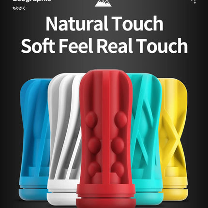 GALAKU Touch In Masturbator Blowjob Simulation Sucking Cup Soft Realistic Vagina Male Masturbator Erotic Adult Sex Toys For Men