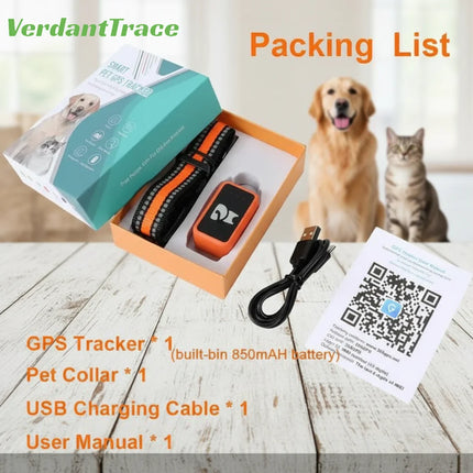 IP67 Waterproof Mini 4G GPS Animal Tracker Collar Anti-Lost Real Time Tracking Dog Cat Locator Pet Dog Cat Fashion Neck Collar