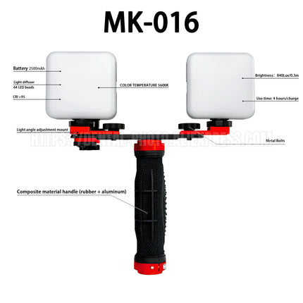 HERA MK-016 LED Photography Light for Phones Professional Photo Video Lighting Smartphone Stand for Enhanced Imagery
