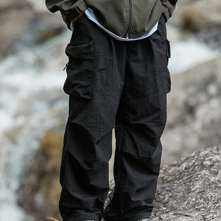New Trendy New Men's Spring/Summer Breathable Outdoor Cargo Parachute Pants Leisure Hiking Mountaineering Water-resist Pants
