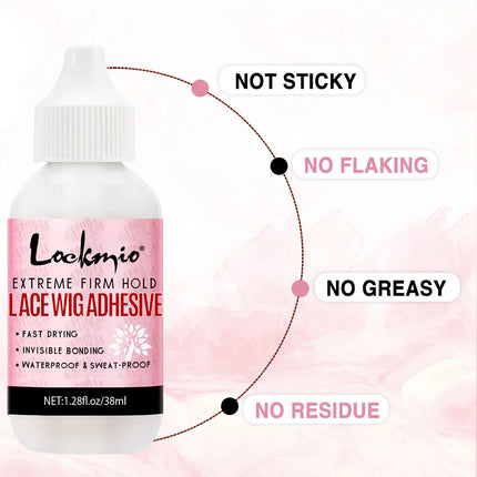 Wig Glue Waterproof Adhesive Bonding Lace Toupee Front Closure and Glue Remover Travel Size Wigs Extension Products for Beginner