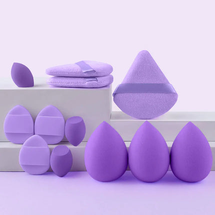Makeup brush and sponge set Professional Makeup brush Set Beauty Blender Triangle Powder Puff Clean Powder Puff