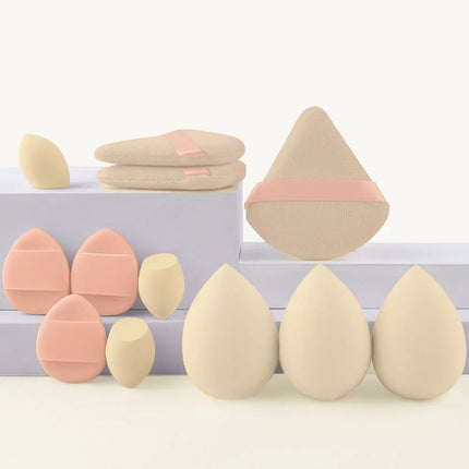 Makeup brush and sponge set Professional Makeup brush Set Beauty Blender Triangle Powder Puff Clean Powder Puff