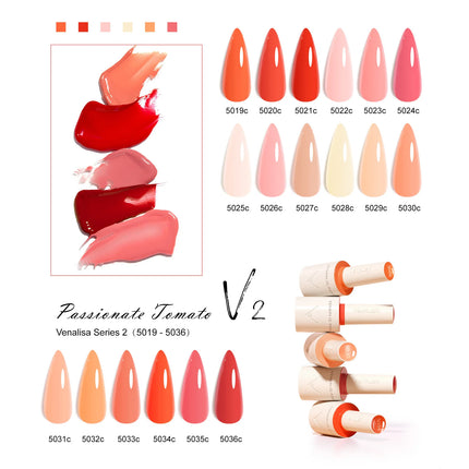 VENALISA 10ml Nail Gel Polish 108Colors HEMA/TPO Free UV LED SoakOff Long Lasting High Gloss Base TopCoat for Salon DIY Manicure