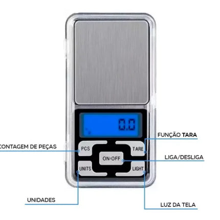 Mini Portable High Precision Scale 0,1g A 500g Digital