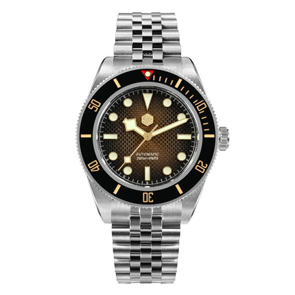 San Martin 3D Waffle Dial New 40mm Dive Watch NH35 Men's Watches Automatic Mechanical Sapphire Waterproof 200m Luminous SN0128