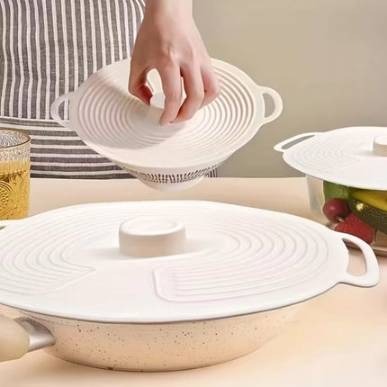 Silicone Bowl Lids, Microwave Splash Lids, Reusable Heat-Resistant Lids, Suitable for Bowls, Plates, Pots, Pans, Stove Tops, Ove