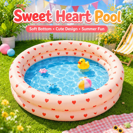 1PC Pool Floats, 2 in 1 Inflatable Pool Ball Pit, Soft Bottom Portable Paddling Pool Indoor Outdoor Summer Water Play