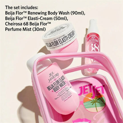 Sol De Janeiro 62 68 59 40 Set With 30ML Perfume Mist 90ML Shower Oil 50ML Body Butter Set Hair & Body Use with Long-Lasting