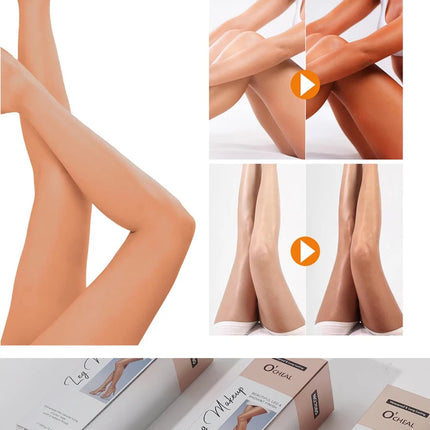 OCHEAL 100ml Beauty Leg Cream Makeup Body Coverage Long-lasting Waterproof Concealer Skin Tone Wheat Tan Brown Liquid Foundation