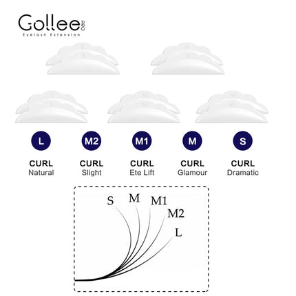 Gollee Lash and Brow Curling Perm Kit Natural Eyelash Lifting Perm Treatment Makeup Long Lasting 4-6 Weeks For Lash Curler Perm