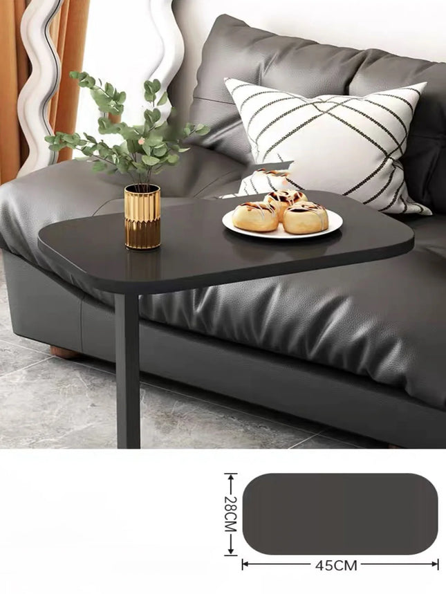 Side Table for Sofa Bed, Nordic U-Shaped Side Table with Tabloide, Small All-Purpose Side Table, Elegant and Modern