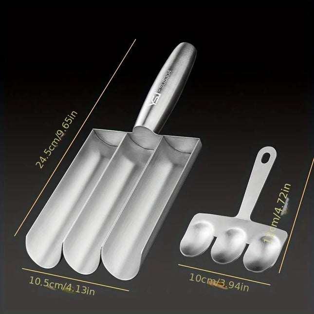 Easy-Release Non-Stick Meatball Maker Set - Manual Meatball Spoon for Effortless Fish Balls-Ideal Kitchen Tool for Home Cooking