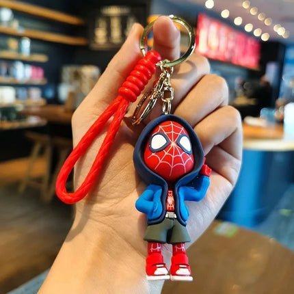 Marvel Spider-Man keychain cartoon comic book Avengers series keyring cool keychain Widget friend gifts