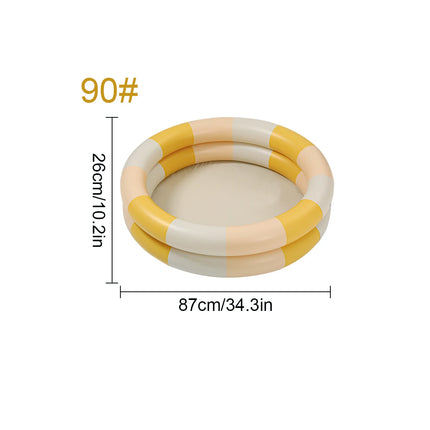 1PC Inflatable Pool, 2 in 1 Ball Pit Round Pool Soft Bottom, Portable Foldable Summer Outdoor Garden Water Play