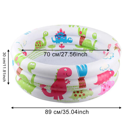 1PC Round Inflatable Ball Pit Pool Dinosaur Pattern PVC Water Pool Portable Outdoor Garden Swimming Pool