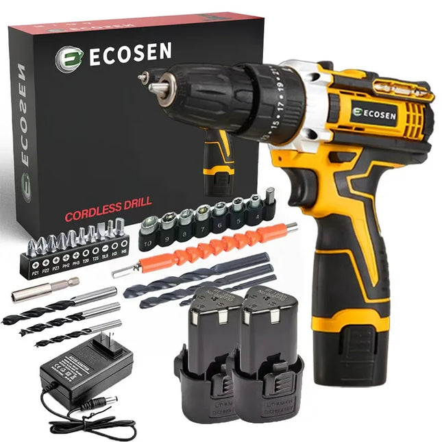 12V Cordless Drill Kit / Perceuse Sans Fil 12V