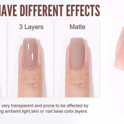 YOKEFELLOW 10ml Jelly Nude Gel Nail Polish High Quality Translucent Pink Nail Gel Varnish Soak Off UV Gel Polish Long Lasting