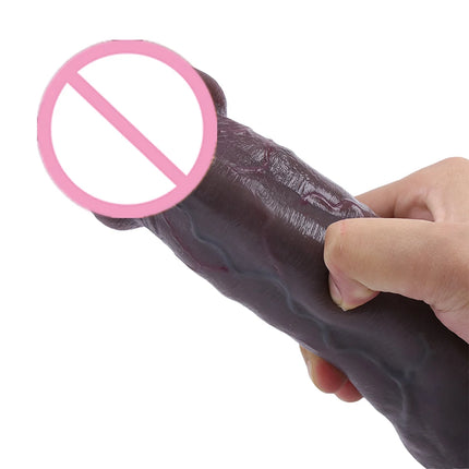 New Skin Double Penetration Realistic Dildo Big Huge Penis Suction Cup Cock Dick Anal Plug Sex Toys For Women Prostate Massager