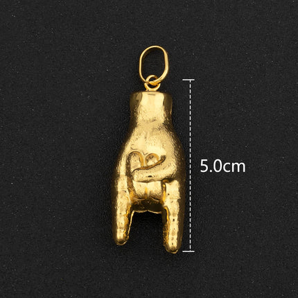 Hip Hop Personality Pendant Gold Color African Map Mermaid Dollar Euro Shape Pendant for Women Men Luxury Copper Chain Jewelry