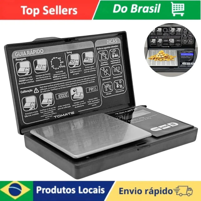 500g Precision Digital Scale With High Sensitivity Illuminated Display And Portable Design