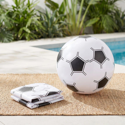 1PC Inflatable Soccer Ball Beach Ball Large Blow Up Football Pool Ball PVC Water Ball Outdoor Summer Party Game