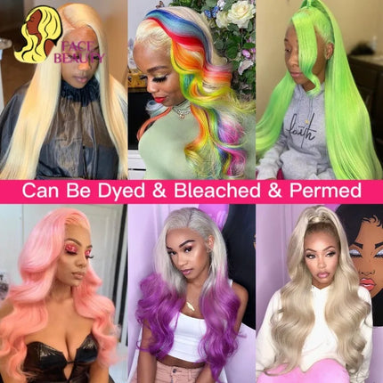 Facebeauty 613 Blonde 1/3/4 Brazilian Hair Bundles Straight Weave Remy 100% Human Hair Weft 26 28 30 32 34 36 38 40 Inch Bundle