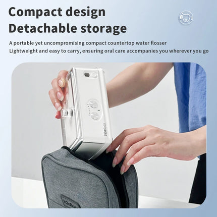 H2ofloss Tabletop Portable Water Flosser for Teeth Dental Oral Irrigator Dental Water Jet High Pressure Cleaning Mouth Washing