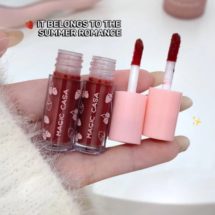 MAGIC CASA Mini Rabbit Lip Gloss Set | 4-Piece Mirror Smooth Silky Shine Gloss | Hydrating, Long-Lasting Water Gloss Finish