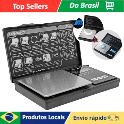 Mini High Precision Digital Scale Up To 500g With Compact And Portable Illuminated LED Display For Home And Professional Use