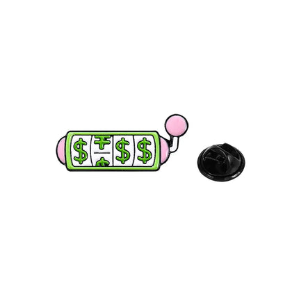 Cartoon Creative US Dollar Shape Enamel Brooch Backpack Clothing Decoration Cute Quirky Design Alloy Lapel Pin Badge Accessories