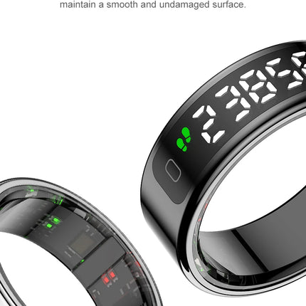 SITOPWEAR 2025 Smart Ring With Display,Men Women Couple Smartring,Heart Rate Monitor,Sleep Step Sport Tracker Smart Praise Ring