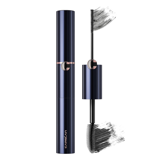 CARSLAN Dual Head 3D Mascara Curling Volume Up&Down Lashes Thick Lengthening Eyelashes Waterproof Long-wearing Mascara Makeup